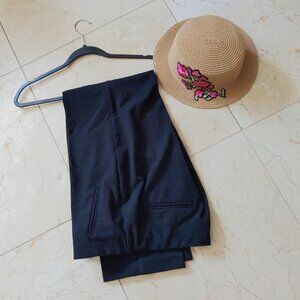 Black dress pants straight cut